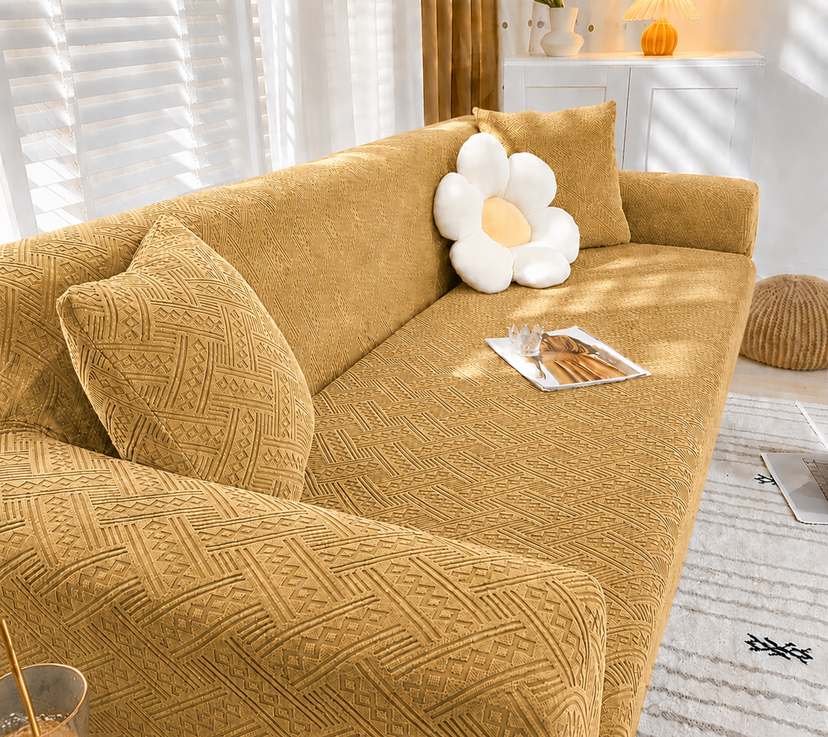 New Royal Wave Sofa Cover
