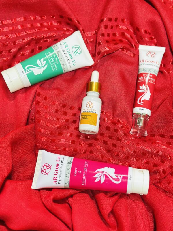 AR Glow Up Serum+Whitening Cream+Whitening Facewash+Hand Feet Cream+Facial for men & women - Image 4
